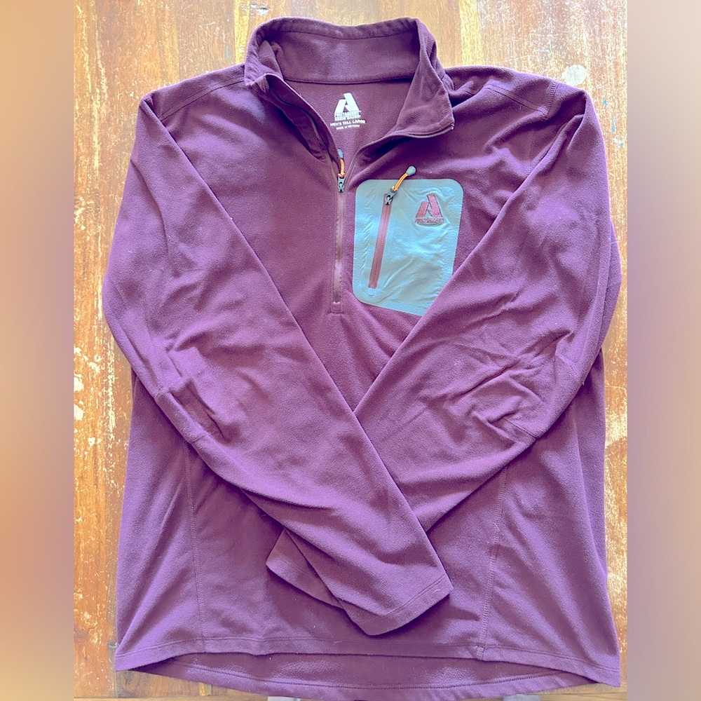 Quarter Zip | Performance Fleece | Eddie Bauer | First Ascent | Large Tall